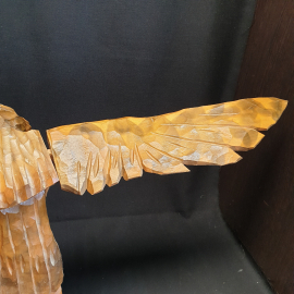 Статуэтка орла на склоне, дерево, высота 35см, от крыла до крыла 80см, ручная работа. Картинка 13